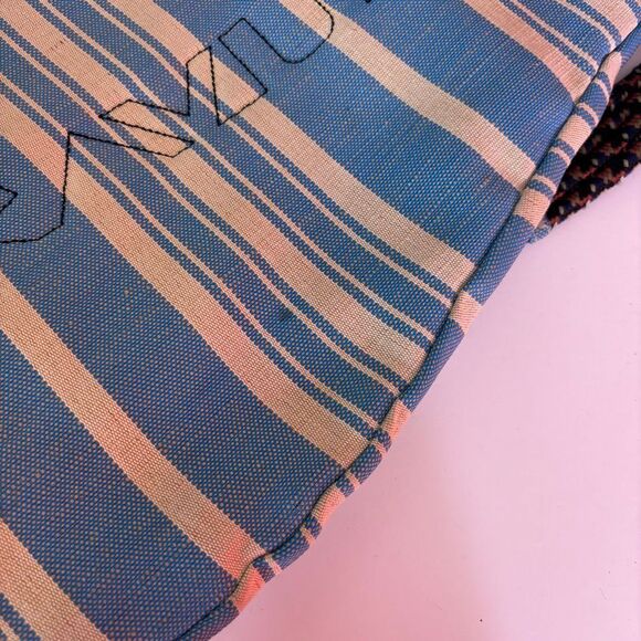 Kavu Blue and Cream Striped Sling Backpack Bag - Picture 5 of 8